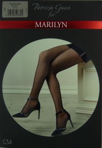 Marilyn Gucci G34 R3/4 Rajstopy kabaretki kropki black